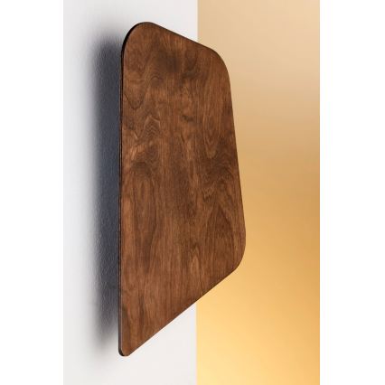 LED Wall light BUTTON LED/4W/230V 41x25 cm walnut finish