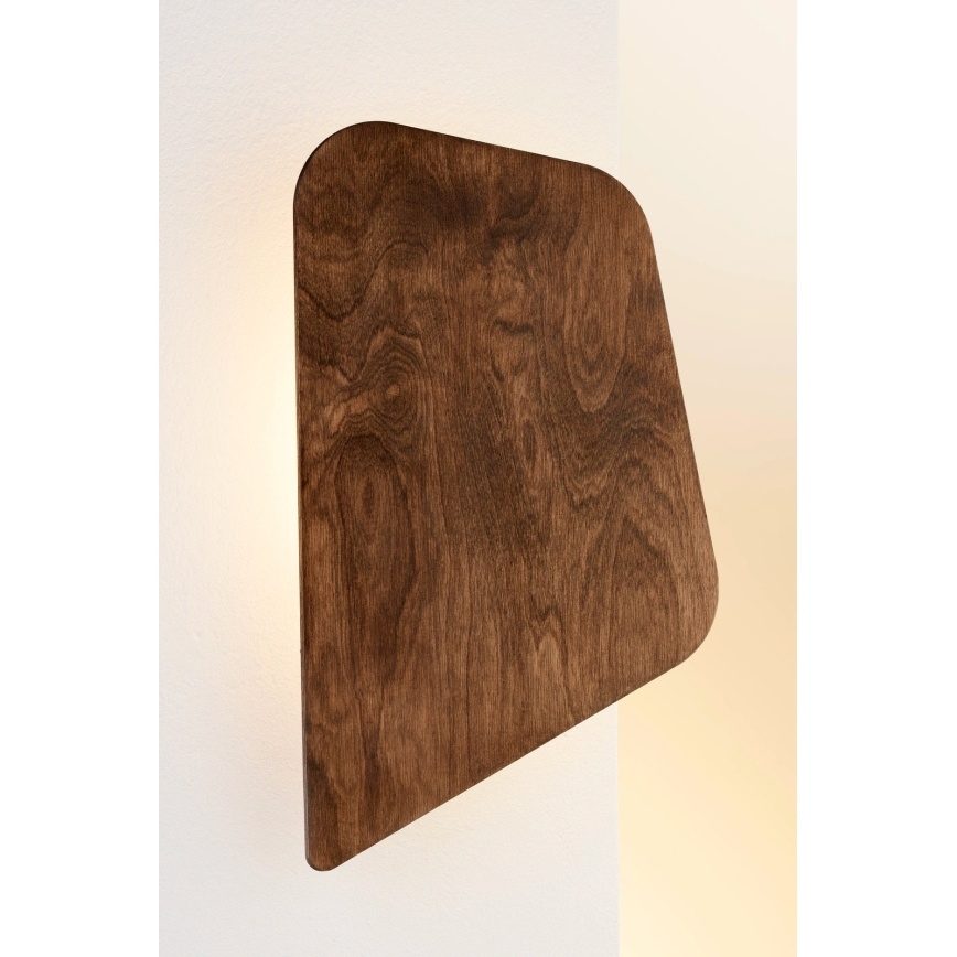 LED Wall light BUTTON LED/4W/230V 41x25 cm walnut finish