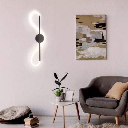LED Wall light EMMA LED/19W/230V black
