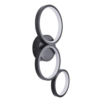 LED Wall light FLAMENCO LED/23W/230V 4000K black