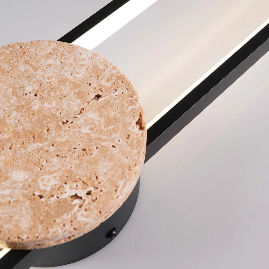 LED Wall Light FLORENTYNA LED/24W/230V 4000K black/beige