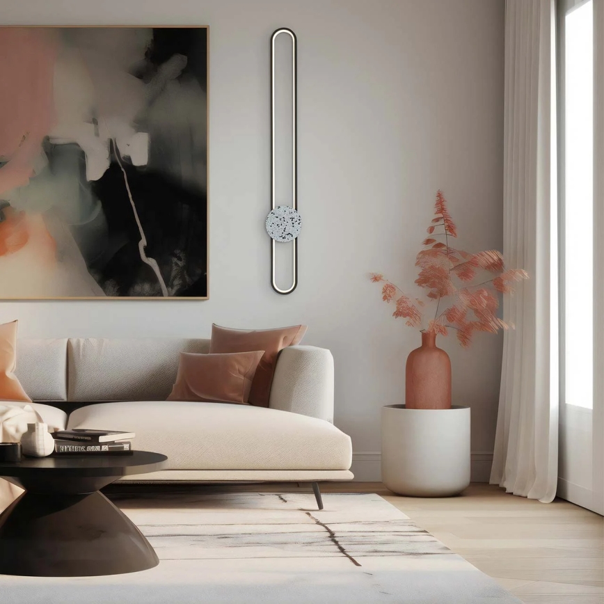 LED Wall Light FLORENTYNA LED/24W/230V 4000K black/white