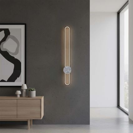 LED Wall Light FLORENTYNA LED/24W/230V 4000K black/white