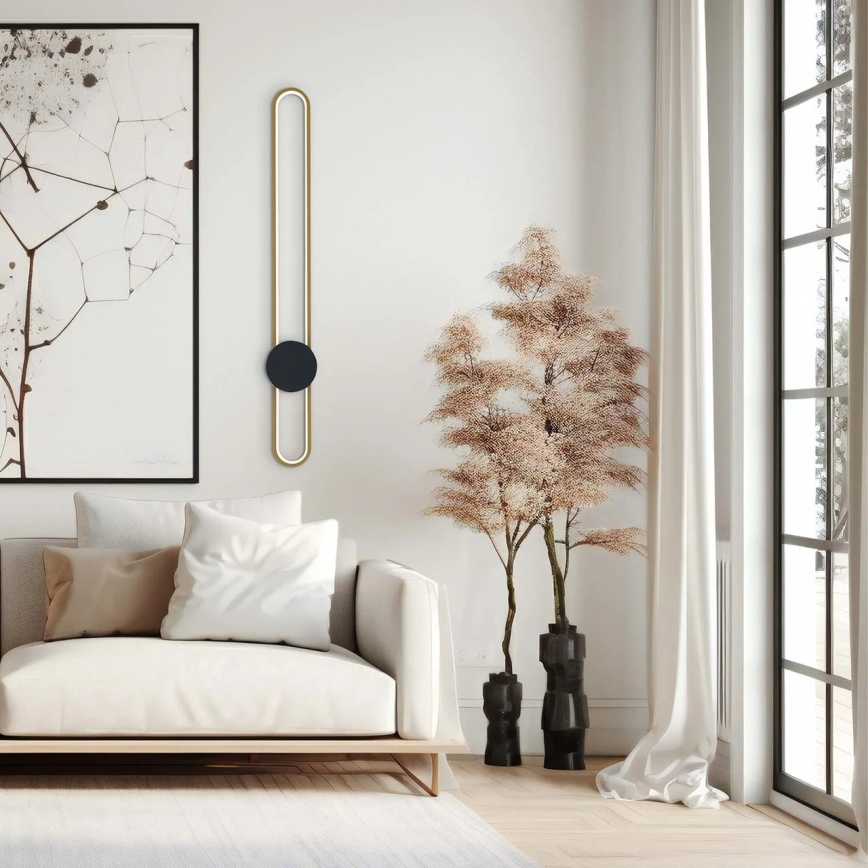 LED Wall Light FLORENTYNA LED/24W/230V 4000K Gold/Black