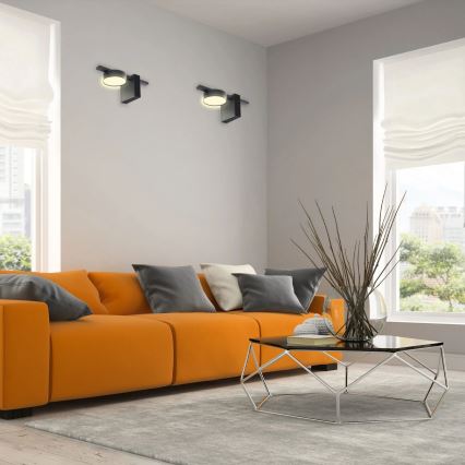 LED Wall light JOY 1xGX53/6W/230V black