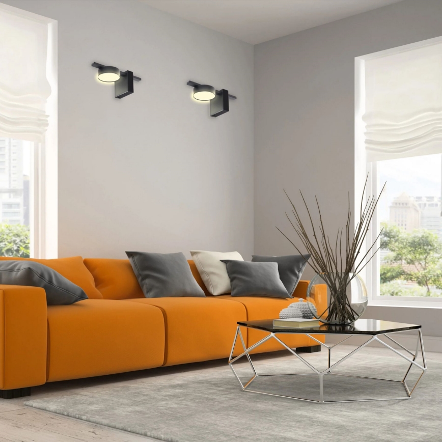 LED Wall light JOY 1xGX53/6W/230V black