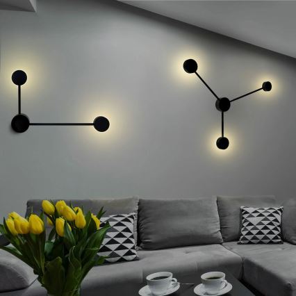 LED Wall light JOY 2xGX53/6W/230V black