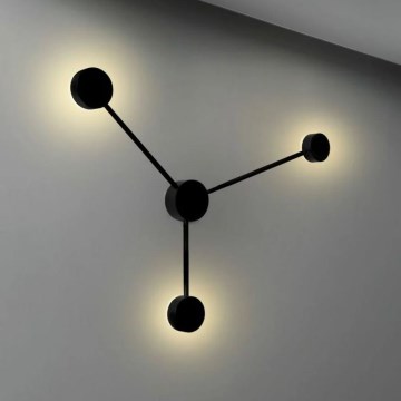 LED Wall light JOY 3xGX53/6W/230V black