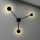 LED Wall light JOY 3xGX53/6W/230V black