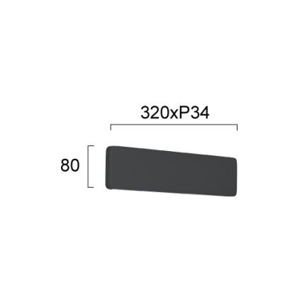 LED Wall Light KELDA LED/12W/230V 3000K/4000K Black