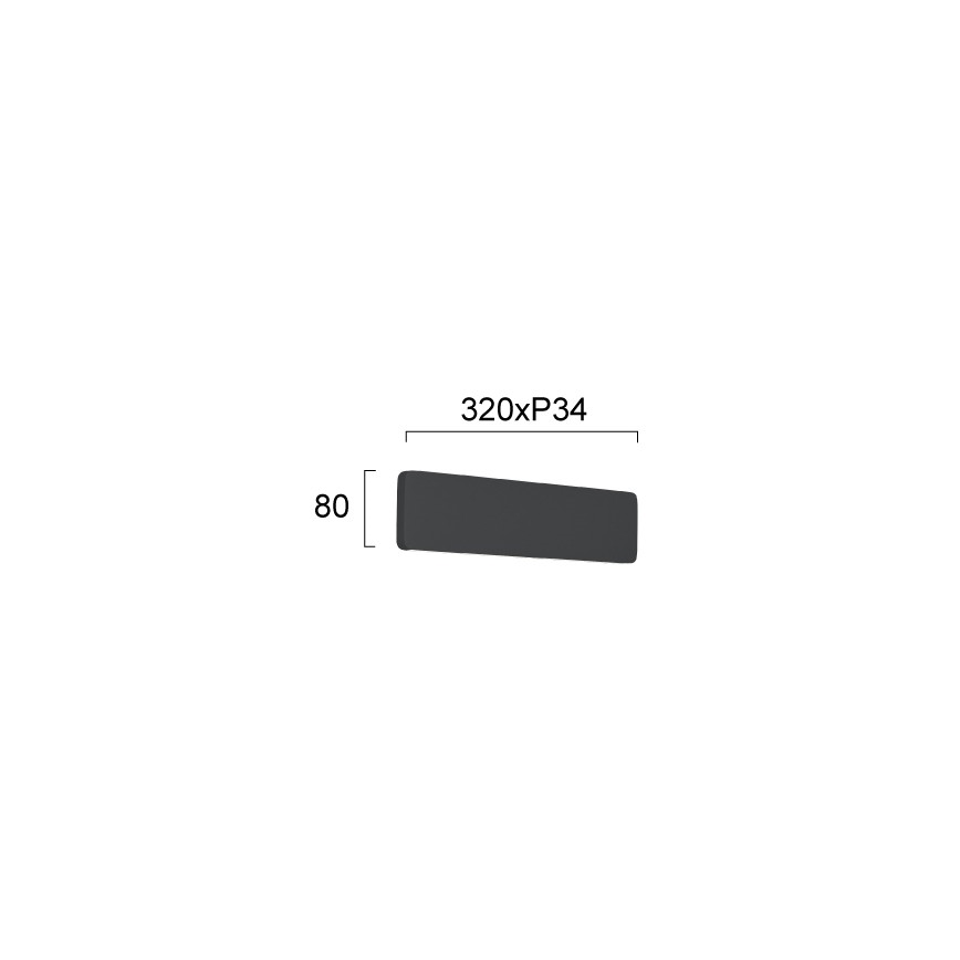 LED Wall Light KELDA LED/12W/230V 3000K/4000K Black
