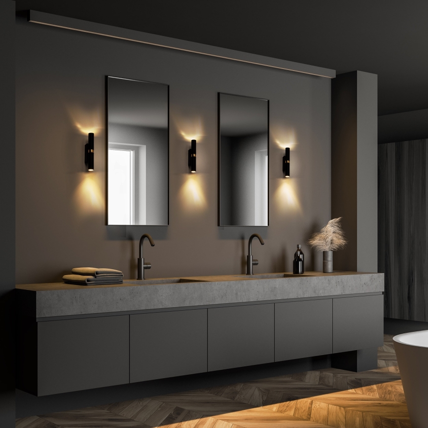 LED Wall light LAGOS 2xG9/3W/230V 4000K black/gold