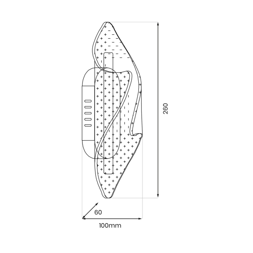 LED Wall light LARGO LED/8W/230V gold