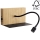 LED Wall light LECTOR LED/2,5W/230V USB oak – FSC certified