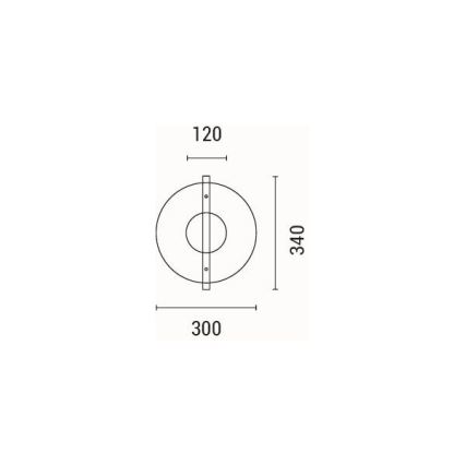 LED Wall light LED/10W/230V 3000K