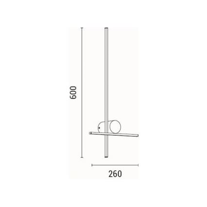 LED Wall light LED/12W/230V 3000K