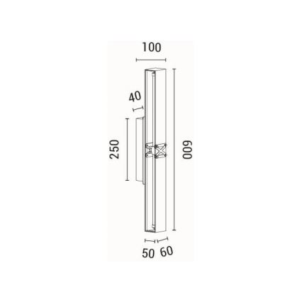 LED Wall light LED/13W/230V 3000K
