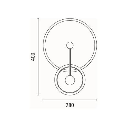 LED Wall light LED/15W/230V 3000K