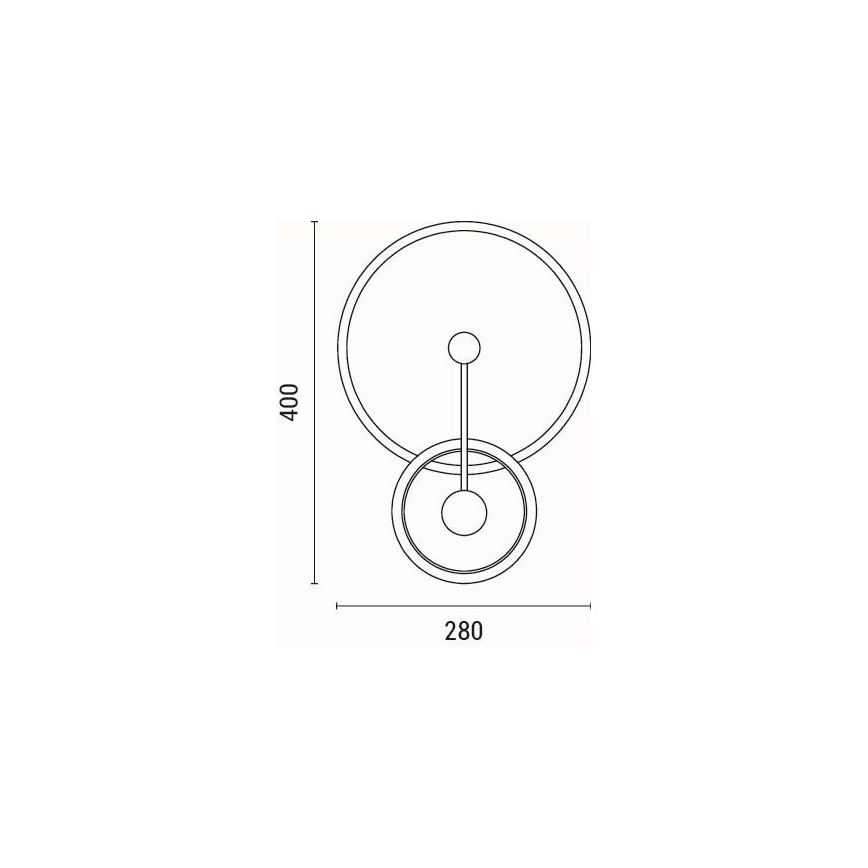 LED Wall light LED/15W/230V 3000K
