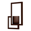 LED Wall light LED/20W/230V 4000K brown