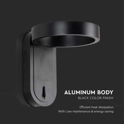 LED Wall light LED/5W/230V 3000K/4000K black