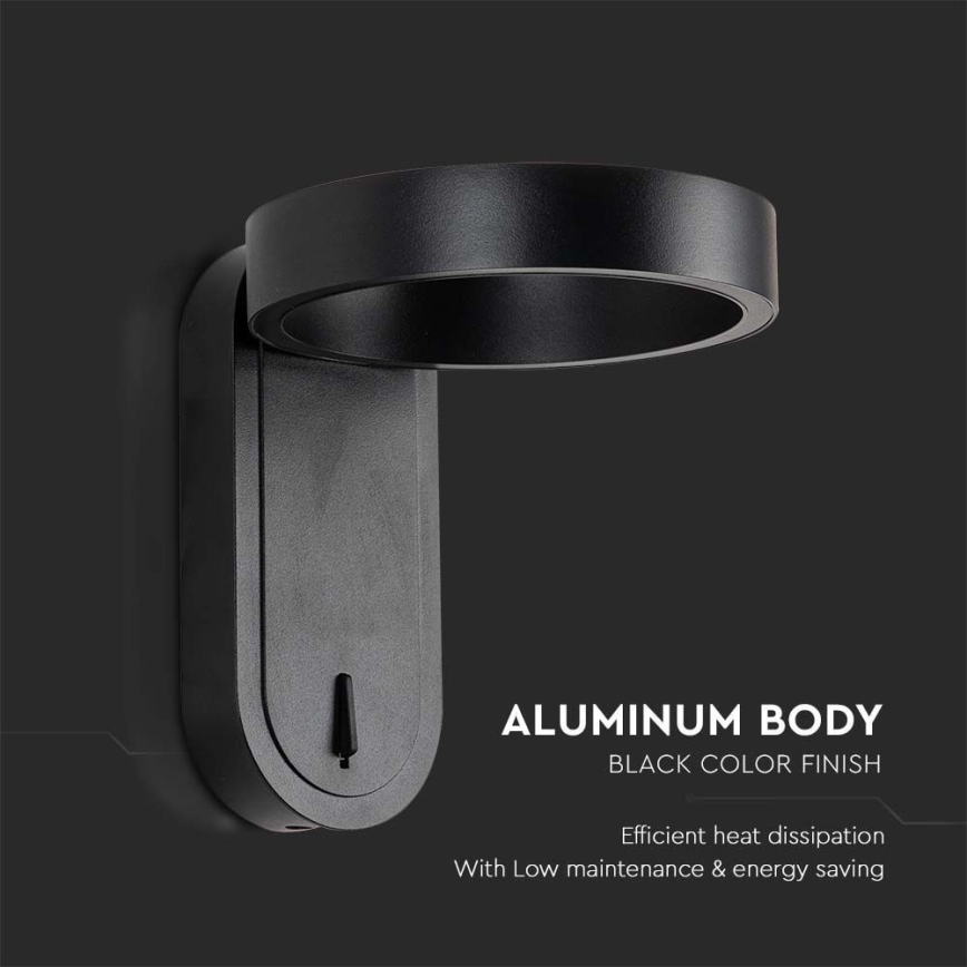LED Wall light LED/5W/230V 3000K/4000K black