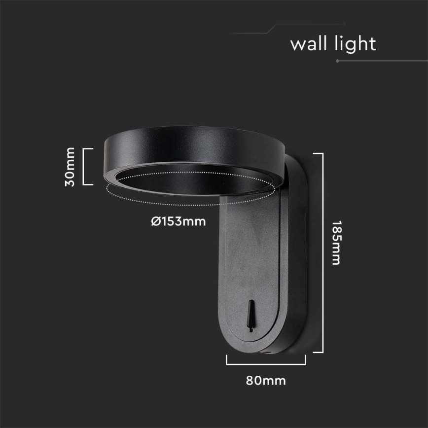 LED Wall light LED/5W/230V 3000K/4000K black