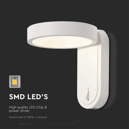LED Wall light LED/5W/230V 3000K/4000K white