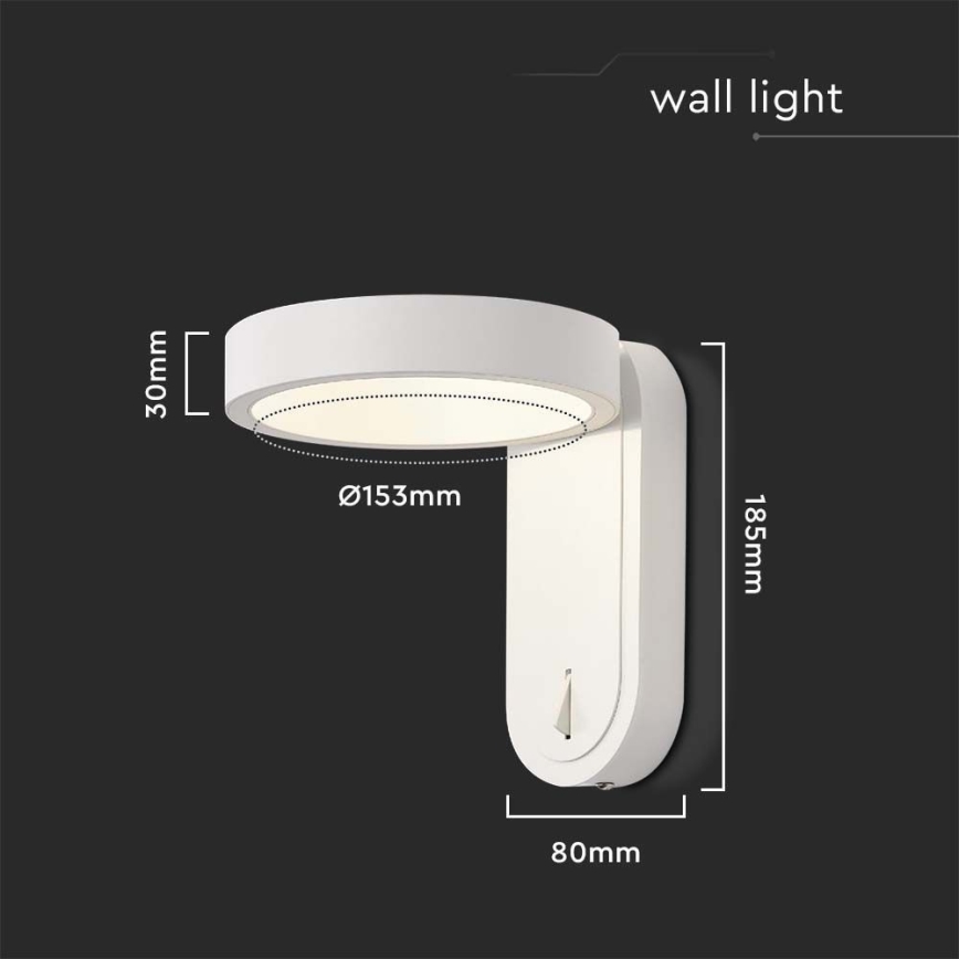 LED Wall light LED/5W/230V 3000K/4000K white