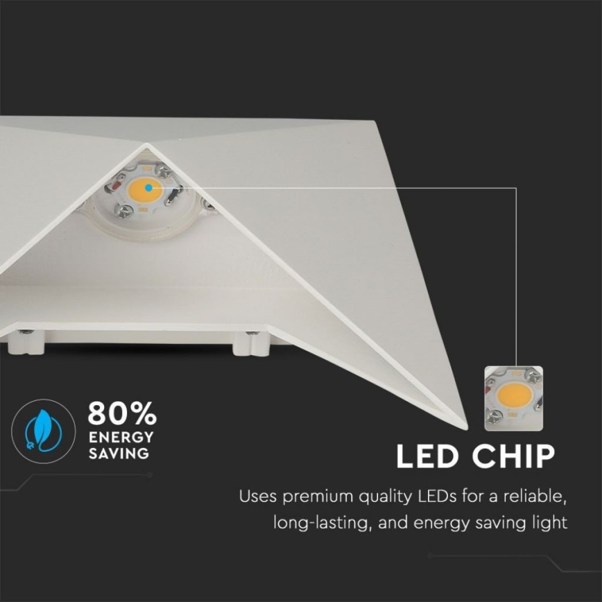 LED Wall Light LED/5W/230V 4000K IP65 White