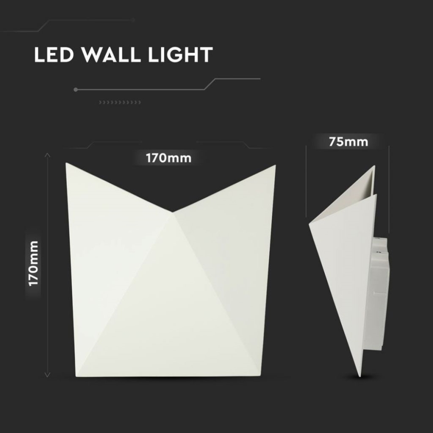 LED Wall Light LED/5W/230V 4000K IP65 White