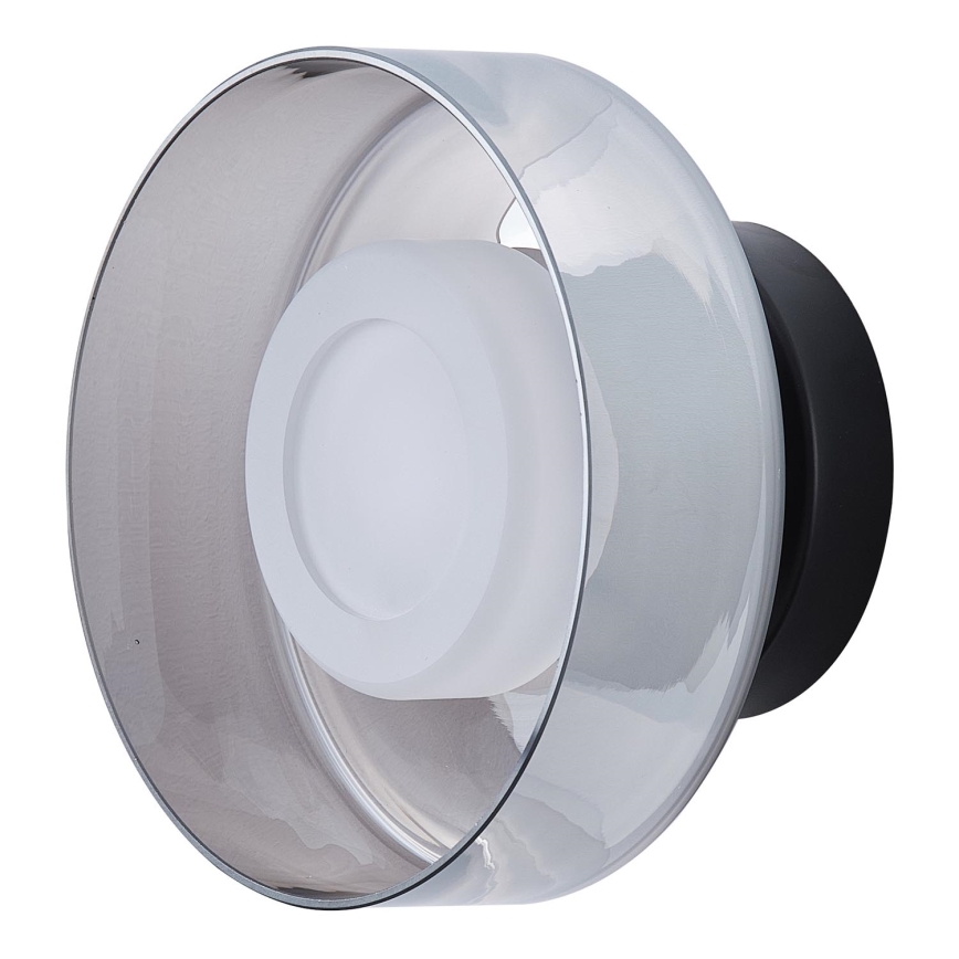LED Wall light LED/8W/230V 3000K black/smoky