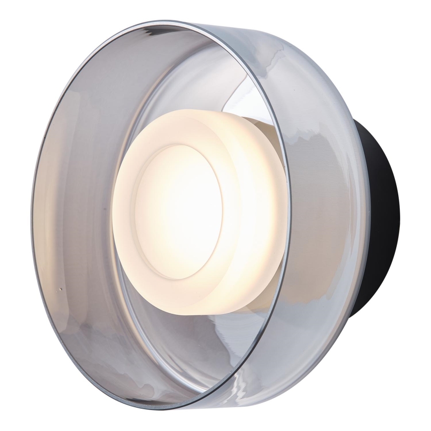 LED Wall light LED/8W/230V 3000K black/smoky
