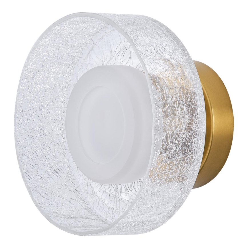 LED Wall light LED/8W/230V 3000K gold/clear