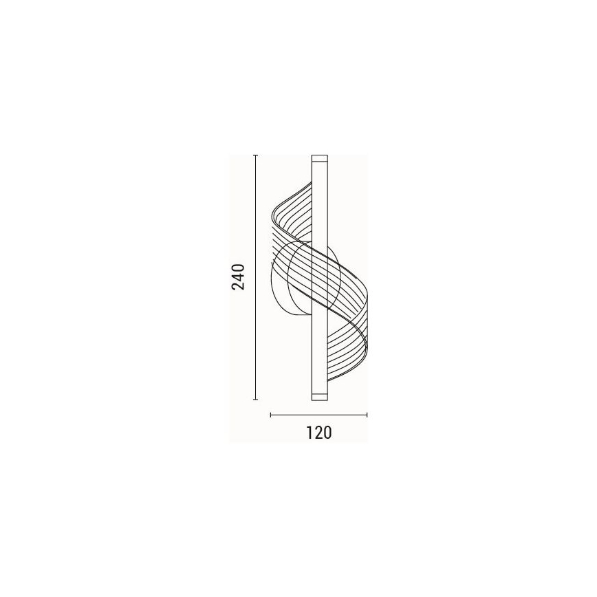 LED Wall light LED/8W/230V 3000K gold