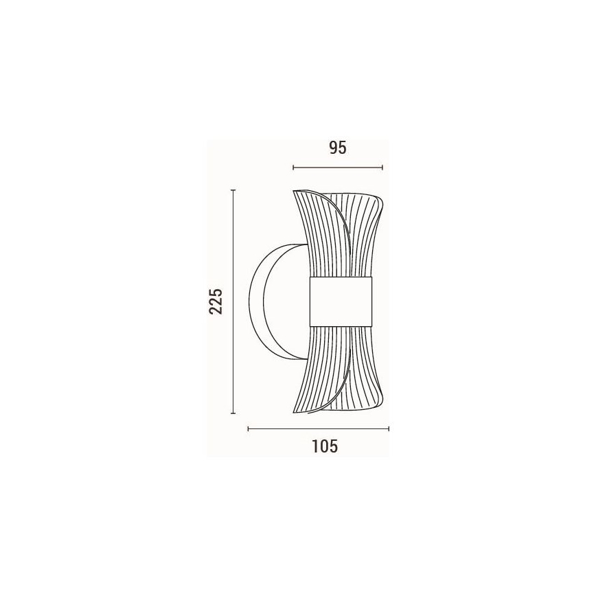 LED Wall light LED/8W/230V 3000K