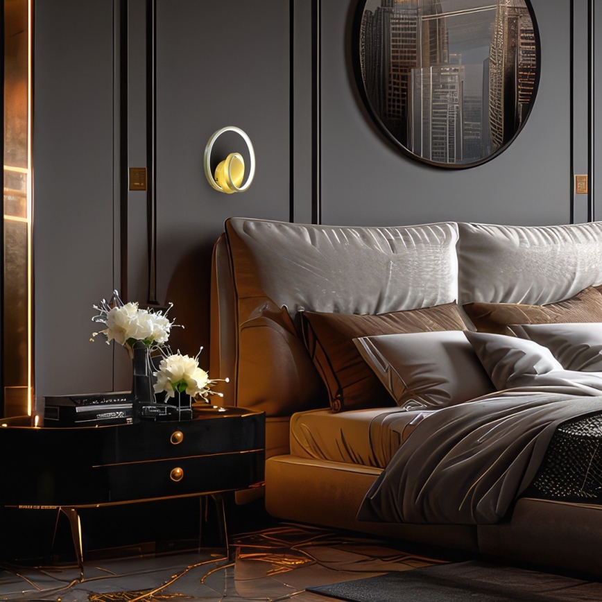 LED Wall light LUCERO LED/13W/230V gold