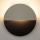 LED Wall light LUNA LED/7W/230V d. 26 cm black/beige