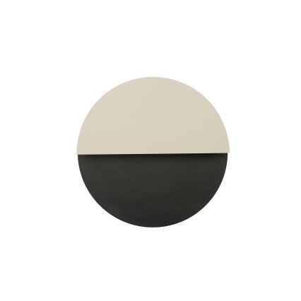 LED Wall light LUNA LED/7W/230V d. 26 cm black/beige