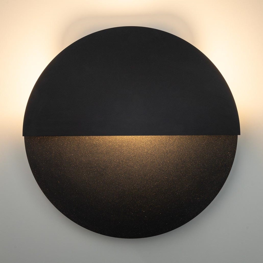 LED Wall light LUNA LED/7W/230V d. 26 cm black