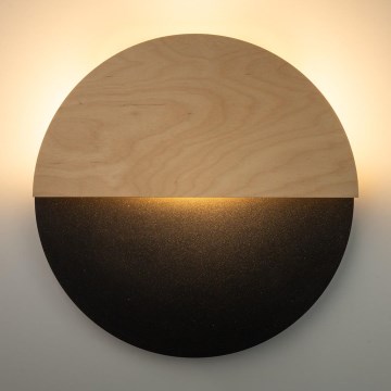 LED Wall light LUNA LED/7W/230V d. 36 cm black/beige