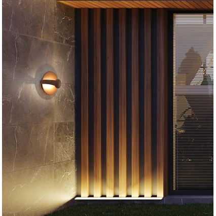 LED Wall Light MAYORKA LED/12W/230V Brown