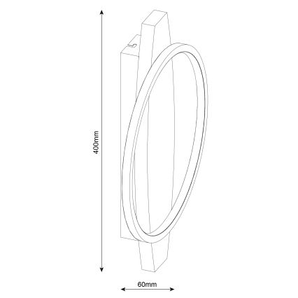 LED Wall Light MELISA LED/12W/230V Pine