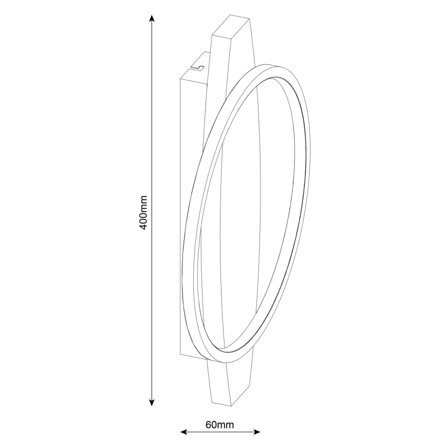 LED Wall Light MELISA LED/12W/230V Pine