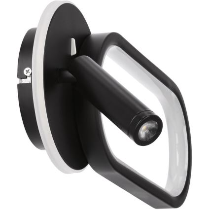 LED Wall light MONET LED/13W/230V + LED/2W 3000/4000/6000K black