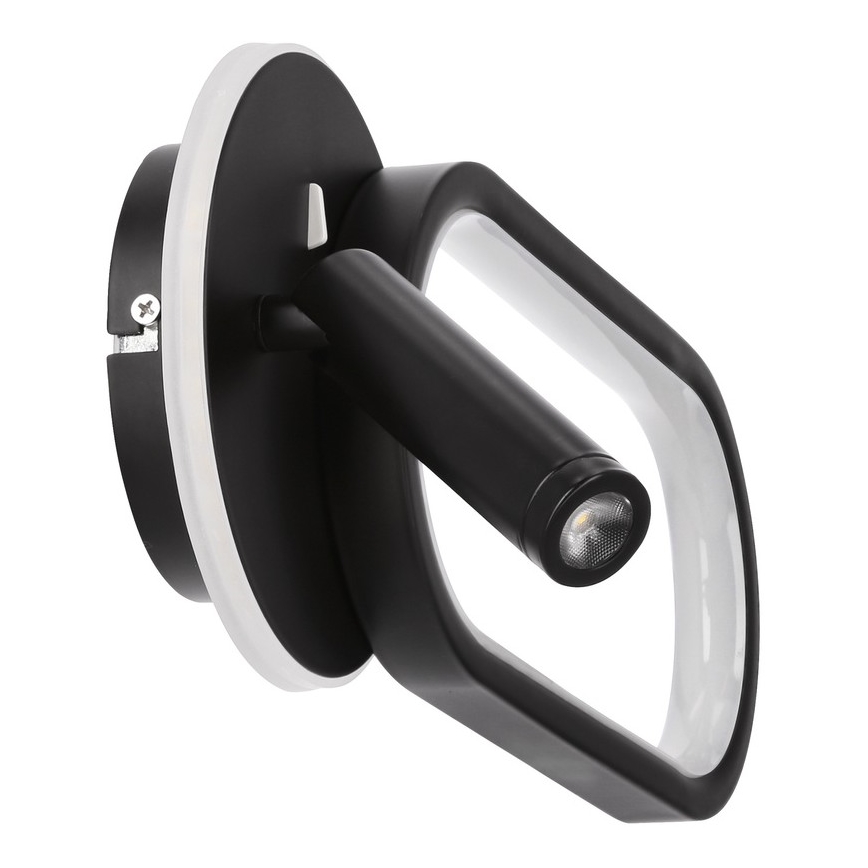 LED Wall light MONET LED/13W/230V + LED/2W 3000/4000/6000K black