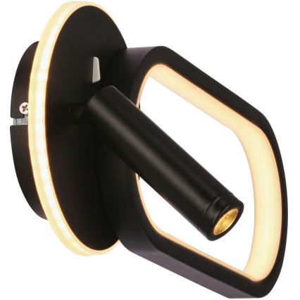 LED Wall light MONET LED/13W/230V + LED/2W 3000/4000/6000K black
