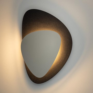 LED Wall light PEDRA LED/7W/230V black/beige
