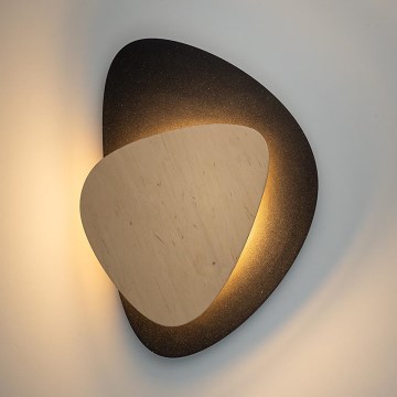 LED Wall light PEDRA LED/7W/230V black/beige