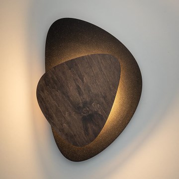 LED Wall light PEDRA LED/7W/230V black/brown